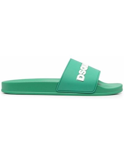 DSquared² Sandalias con logo en relieve - Verde