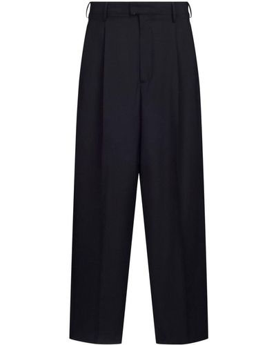 Marni Tropical Tailored Wool Trousers - Blue