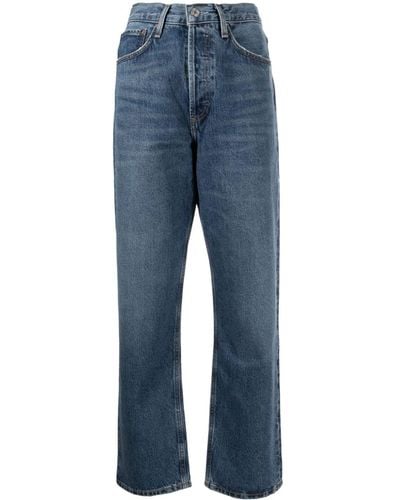 Agolde 90's Wide-leg Organic Cotton Jeans - Blue