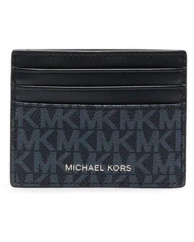 MICHAEL Michael Kors Tall Monogram Cardholder - Black