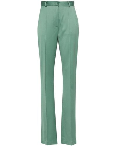 Styland High-waist Tailored Pants - Green