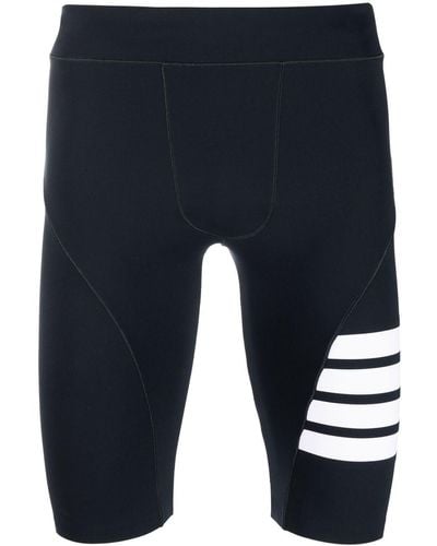 Thom Browne 4-bar Stripe Cycling Shorts - Blue