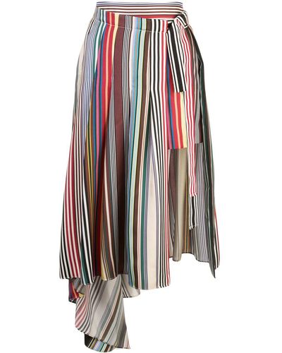 Monse Rainbow Apron Shorts - Multicolour