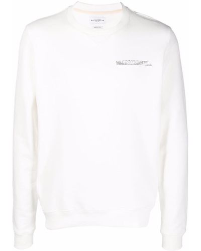 Ballantyne Sweater Met Logoprint - Wit