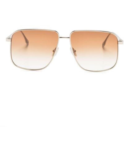 Victoria Beckham Pilot-frame Sunglasses - Natural