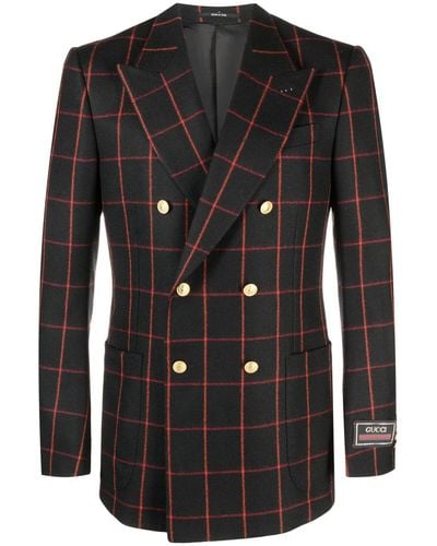 Gucci Wool Double-breasted Blazer - Black