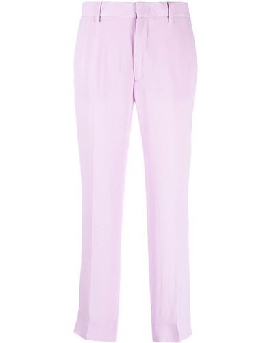 N°21 Tailored-cut Straight-leg Pants - Pink