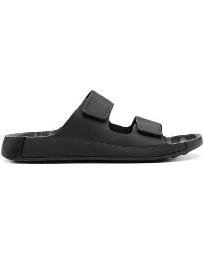 Ecco Cozmo Leather Sandals - Zwart