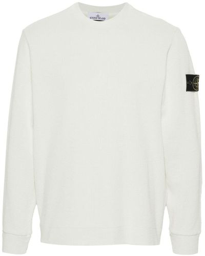 Stone Island Compass-badge Sweater - White