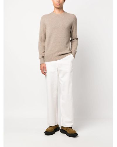 Drumohr Fijngebreide Sweater - Wit