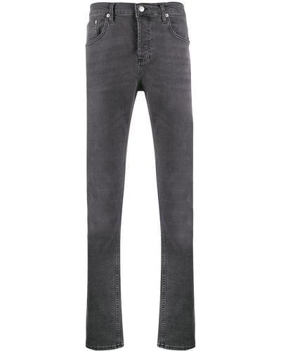 Sandro Slim Fit Washed Jeans - Gray