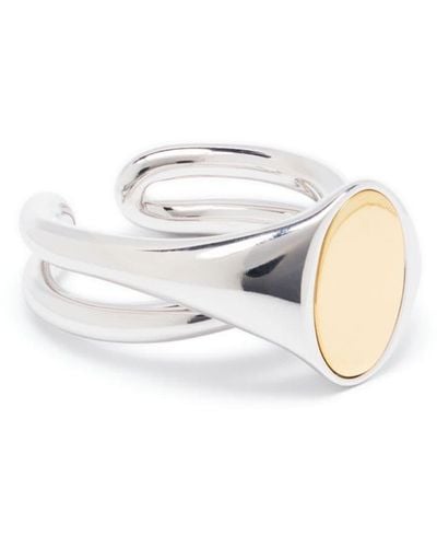 Charlotte Chesnais Initial Signet Ring - White