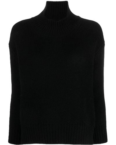 Liska Jersey de canalé - Negro