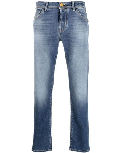 Jacob Cohen Logo-patch Slim-fit Jeans - Blue