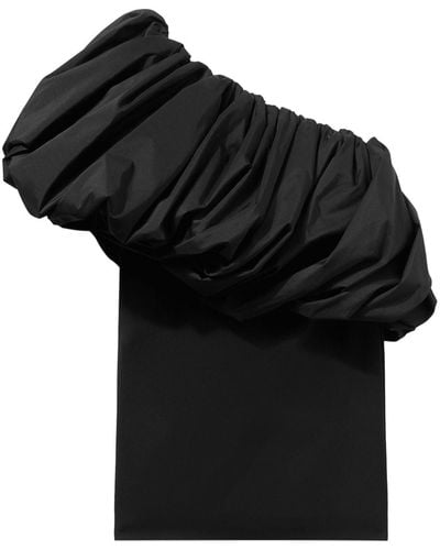 Emilio Pucci Asymmetric One-shoulder Crepe Minidress - Black