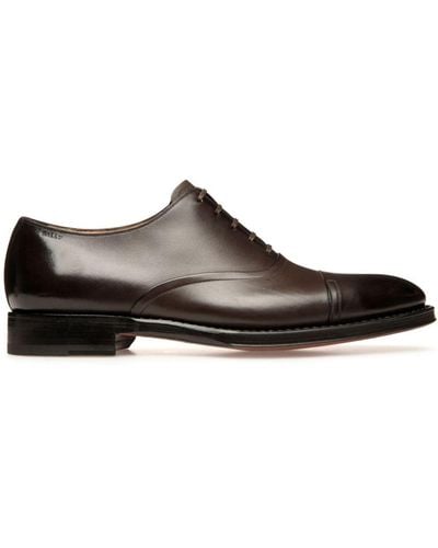Bally Sadhy Leather Oxford Shoes - Brown