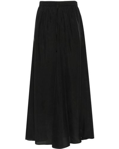 P.A.R.O.S.H. Silk A-line Skirt - Black