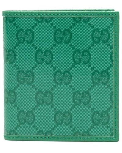 Gucci Portemonnaie mit GG - Grün