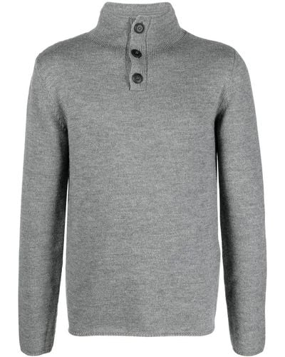 Giorgio Armani Crew-neck Pullover Sweater - Gray