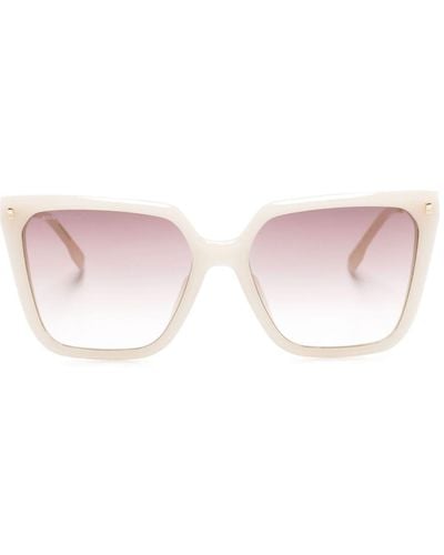 DSquared² Logo-print Cat-eye Sunglasses - Pink