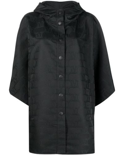 Max Mara Single-breasted Button-fastening Coat - Black