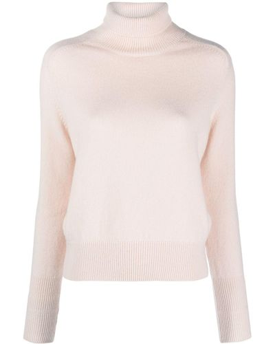Victoria Beckham Roll-neck Wool Sweater - Pink