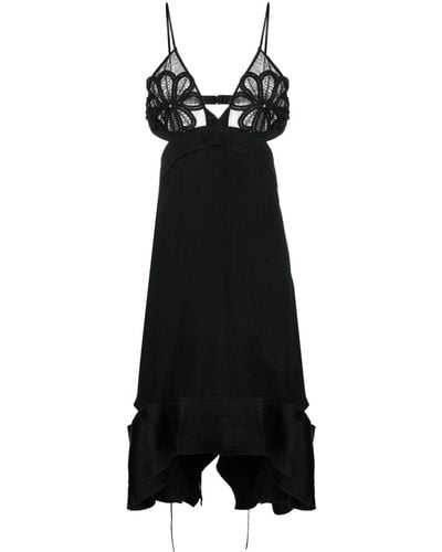 Victoria Beckham フローラル ドレス - ブラック
