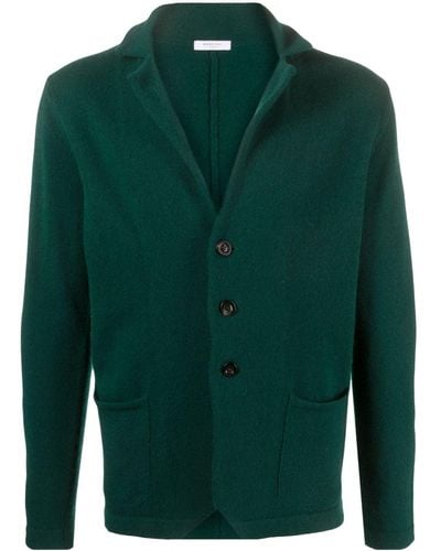 Boglioli Knitted Virgin Wool Blazer - Green