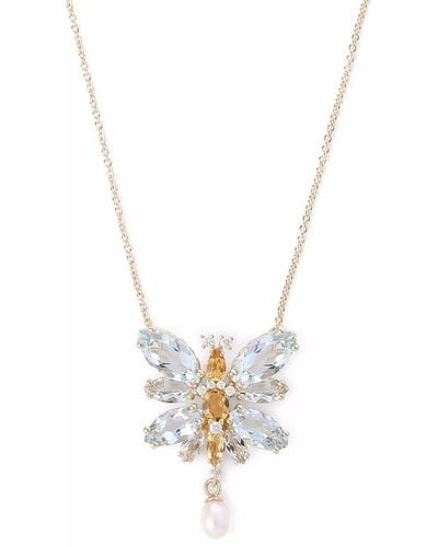 Dolce & Gabbana Collier Spring en or 18ct à pendentif orné de pierres - Métallisé