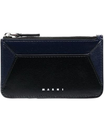 Marni カードケース - ブルー
