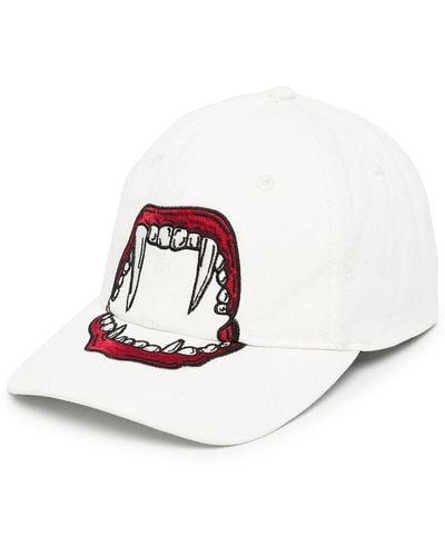 Haculla Fang Lip Baseball Cap - White