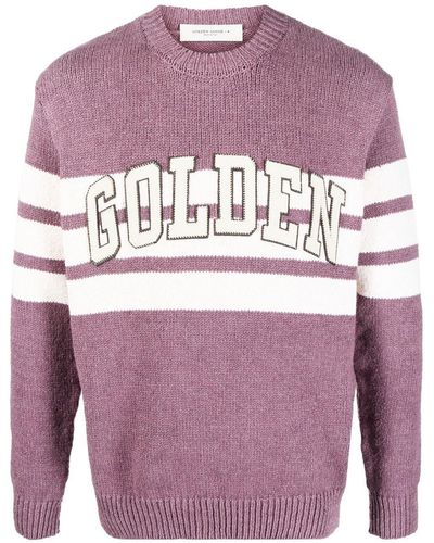 Golden Goose Journey University Sweater - Purple