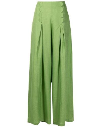 Adriana Degreas Bubble High-waisted Trousers - Green