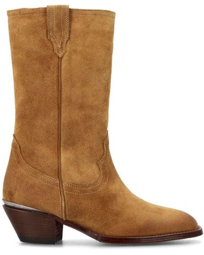 Sonora Boots Durango High 50mm Suede Boots - Brown