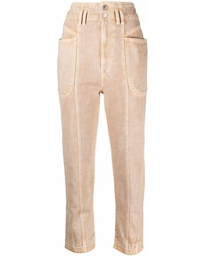 Isabel Marant High-rise Cropped Trousers - Multicolour