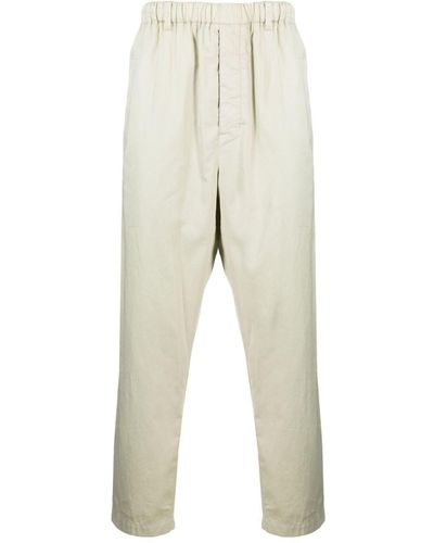 Lemaire Straight-leg Cotton Pants - Natural