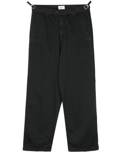 Haikure High-waist Tapered Pants - Black