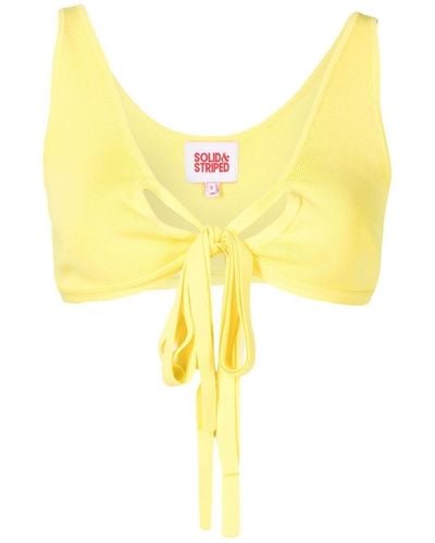 Solid & Striped The Kai Bikini Top - Yellow