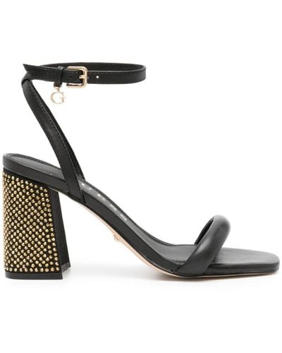 Guess USA Gelectra 95mm leather sandals - Nero