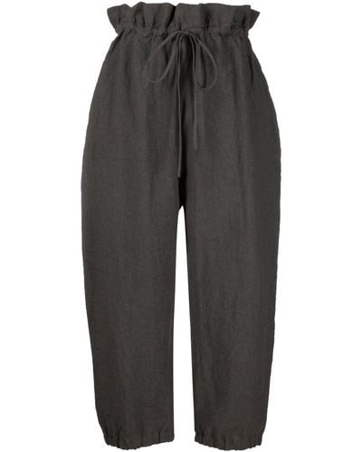 Lauren Manoogian Paperbag-waist Barrel Trousers - Grey
