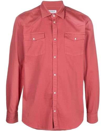 Dondup Flap-pockets Cotton Shirt - Pink