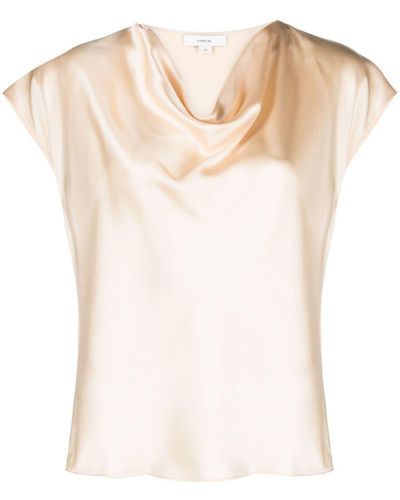 Vince Zijden Blouse - Naturel