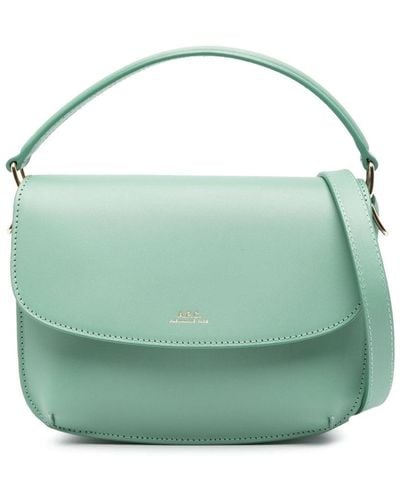 A.P.C. Small Sarah Leather Shoulder Bag - Green