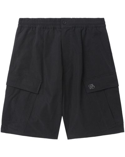 FIVE CM Logo-embroidered Cargo Shorts - Black