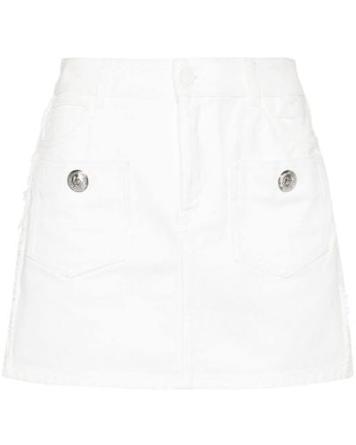 Zadig & Voltaire Joa Denim Mini Skirt - White