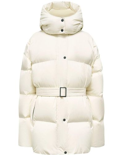 12 STOREEZ Belted Down Puffer Jacket - Natural