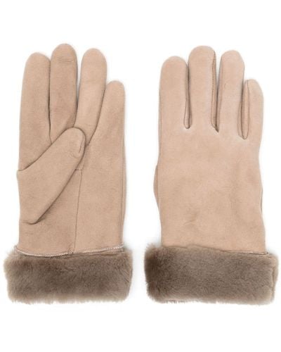 Dents Louisa Suede Gloves - Natural