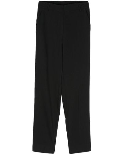 Blanca Vita Slim-fit Cropped Trousers - Black