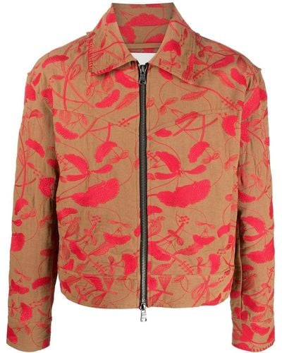 ANDERSSON BELL Printed Lightweight Jacket - Red