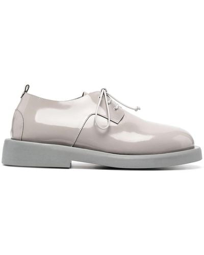 Marsèll Chaussures oxford à fini brillant - Gris